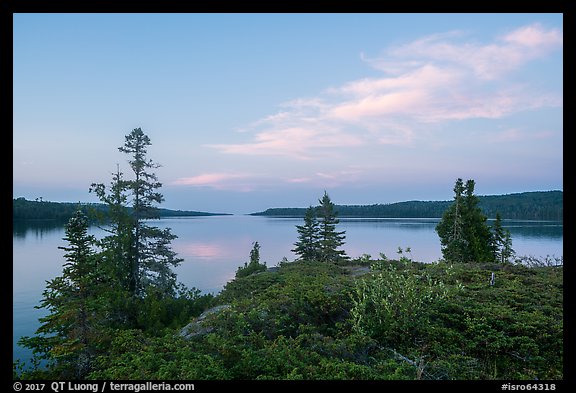 Moskey Basin, evening. Isle Royale National Park, Michigan, USA.