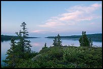 Moskey Basin, evening. Isle Royale National Park ( color)