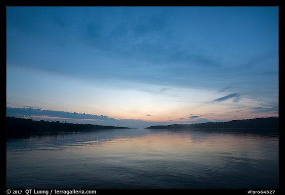 Rock Harbor and Moskey Basin, sunrise. Isle Royale National Park (color)
