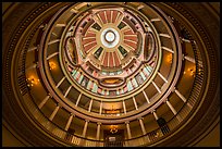 Interior of dome from below, Old Courthouse. Gateway Arch National Park ( color)