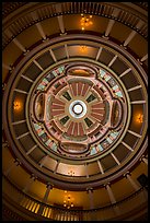 Looking up rotunda and dome, Old Courthouse. Gateway Arch National Park ( color)