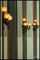 Detail of rotunda lights and columns, Old Courthouse. Gateway Arch National Park ( color)