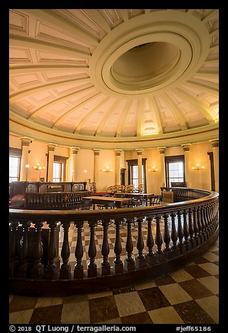 Circuit court 4 restored to 1850 appearance, Old Courthouse. Gateway Arch National Park (color)