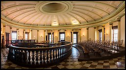 Historic circuit court, Old Courthouse. Gateway Arch National Park (Panoramic color)