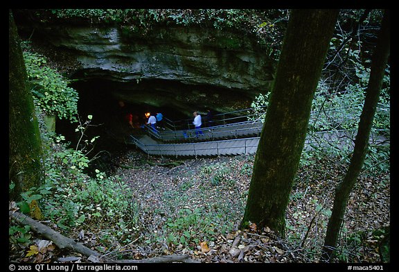 Historic entrance of the cave. Mammoth Cave National Park (color)