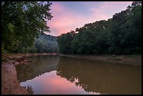 Green River at sunset, Houchin Ferry. Mammoth Cave National Park ( color)