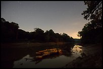 Green River at night, Houchin Ferry. Mammoth Cave National Park ( color)