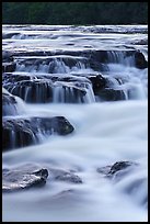 Cascading water near Sandstone Falls. New River Gorge National Park and Preserve ( color)