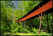 Conveyor designed by Henry Ford, Nuttallburg. New River Gorge National Park and Preserve ( color)