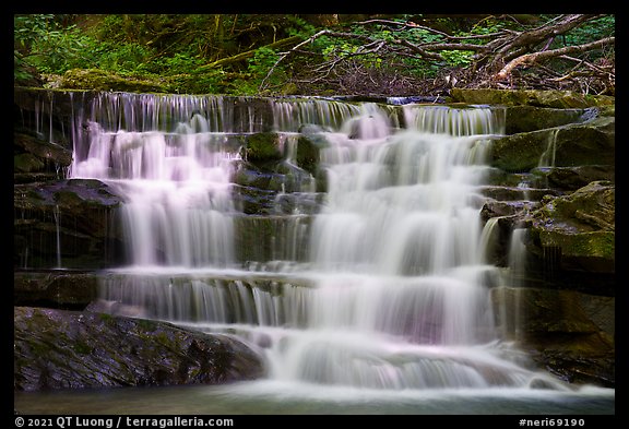 Waterfall, Keeneys Creek. New River Gorge National Park and Preserve (color)