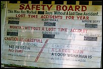 Safety boad, Kaymoor Mine Site. New River Gorge National Park and Preserve ( color)