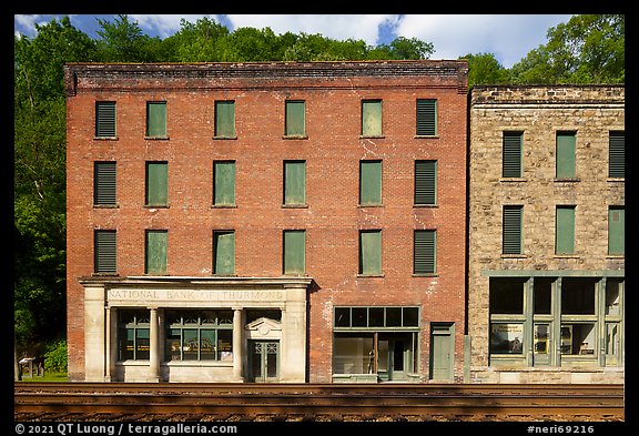 National Bank of Thurmond and Goodman-Kincaid buildings, Thurmond. New River Gorge National Park and Preserve (color)