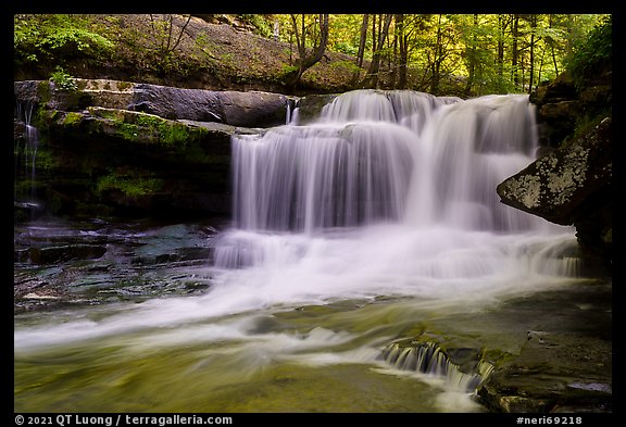 Dunloop Falls. New River Gorge National Park and Preserve, West Virginia, USA.
