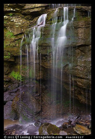 Detail of Kates Falls. New River Gorge National Park and Preserve (color)