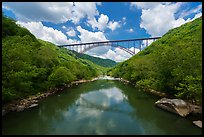 New River Gorge Bridge above New River. New River Gorge National Park and Preserve ( color)