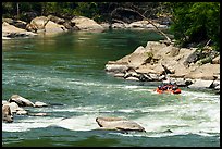 Raft in New River Gorge rapids. New River Gorge National Park and Preserve ( color)