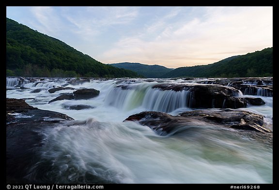 Sandstone Falls. New River Gorge National Park and Preserve, West Virginia, USA.