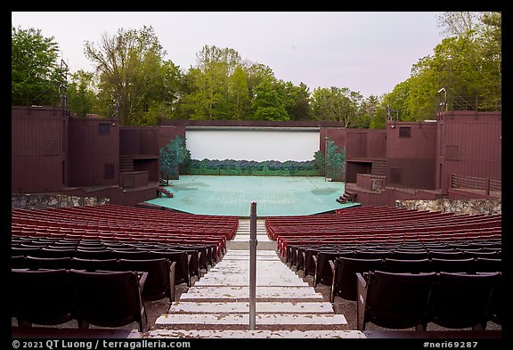 Outdoor theater, Grandview. New River Gorge National Park and Preserve, West Virginia, USA.