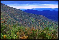Hillsides in autumn. Shenandoah National Park, Virginia, USA. (color)