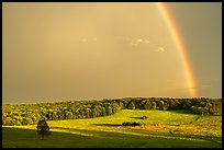 Rainbow at sunset, Big Meadows. Shenandoah National Park ( color)