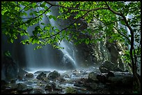 Ephemeral waterfall in Whiteoak Canyon. Shenandoah National Park ( color)