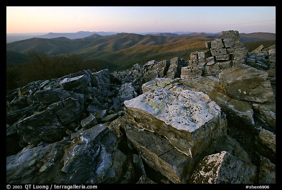 Black Rock, sunset. Shenandoah National Park