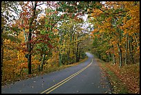 Skyline Drive in autumn. Shenandoah National Park, Virginia, USA. (color)