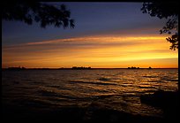 Sunrise, Kabetogama lake. Voyageurs National Park, Minnesota, USA.