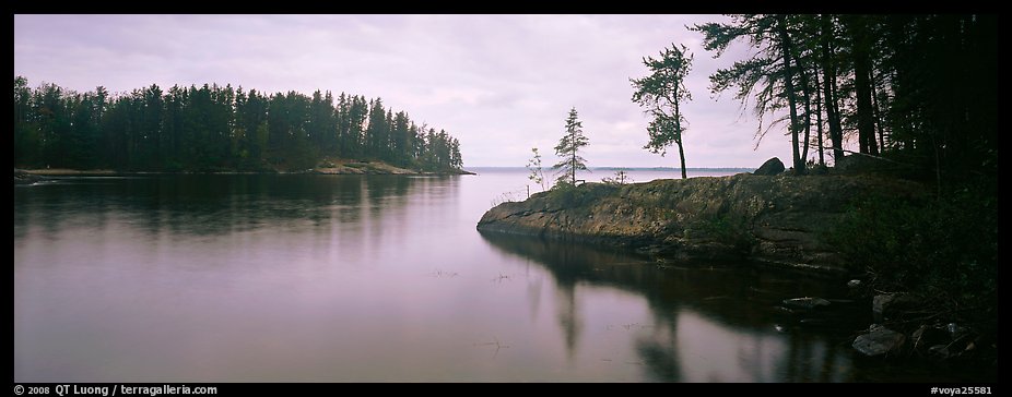 Forested cove. Voyageurs National Park (color)