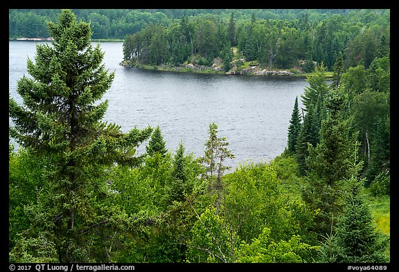 Peary Lake from overlook. Voyageurs National Park, Minnesota, USA.