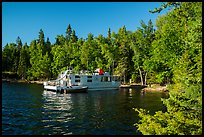 Houseboat, Rainy Lake. Voyageurs National Park ( color)