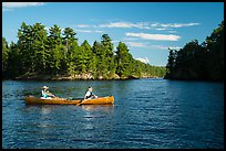 Canoists, Kings William Narrows. Voyageurs National Park ( color)