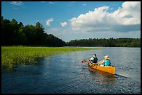 Canoing in Sand Point Lake. Voyageurs National Park ( color)