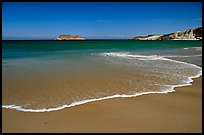 Beach, Cuyler Harbor, mid-day, San Miguel Island. Channel Islands National Park, California, USA. (color)