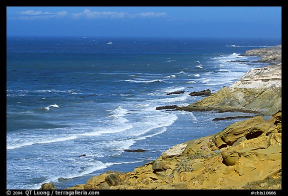 Coastline near Point Bennett , San Miguel Island. Channel Islands National Park (color)