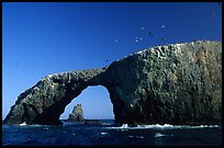Arch Rock, East Anacapa. Channel Islands National Park, California, USA. (color)