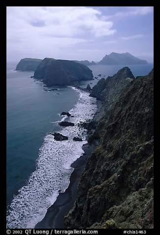 View from Inspiration Point, afternoon. Channel Islands National Park (color)