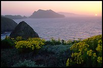 Sunset near Inspiration Point, Anacapa. Channel Islands National Park, California, USA. (color)