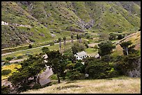 Scorpion Ranch in Scorpion Canyon, Santa Cruz Island. Channel Islands National Park, California, USA. (color)