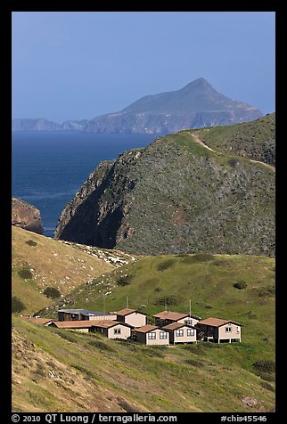 National Park Service housings, Santa Cruz Island. Channel Islands National Park (color)