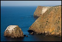 North shore ocean seacliffs, Santa Cruz Island. Channel Islands National Park ( color)