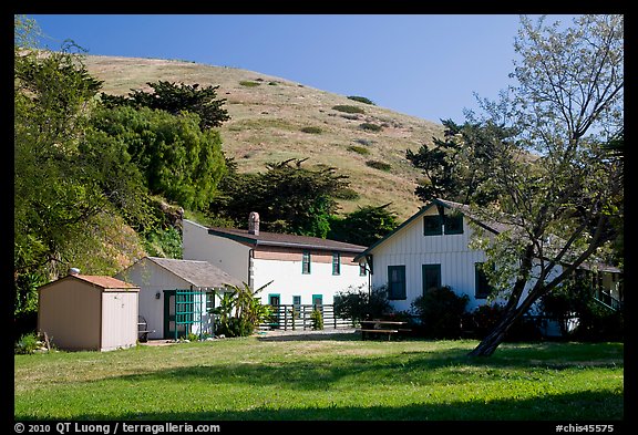 Historic Scorpion Ranch, Santa Cruz Island. Channel Islands National Park (color)