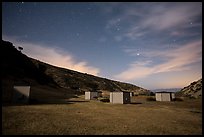 Campground at night, Santa Rosa Island. Channel Islands National Park ( color)