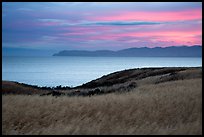 Santa Cruz Channel and Santa Cruz Island at dawn, Santa Rosa Island. Channel Islands National Park ( color)