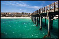 Pier, Bechers Bay, Santa Rosa Island. Channel Islands National Park ( color)