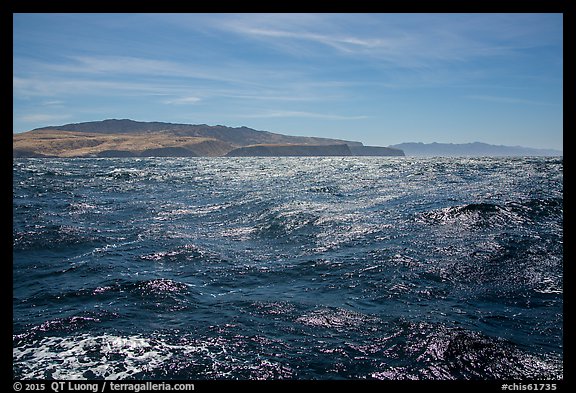Large Ocean swell, Santa Cruz and Santa Rosa Islands. Channel Islands National Park (color)