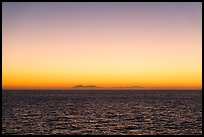 Sunrise over Catalina Island from Santa Barbara Island. Channel Islands National Park ( color)