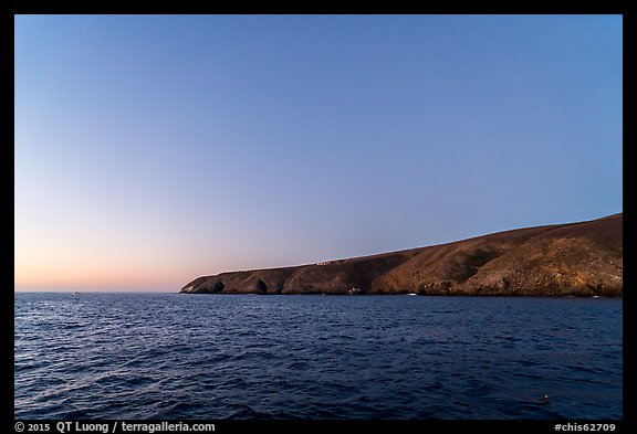 Santa Barbara Island at dawn. Channel Islands National Park (color)