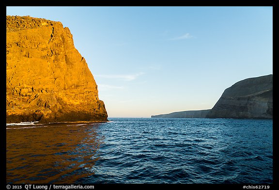 Sutil Island and west shore of Santa Barbara Island. Channel Islands National Park (color)