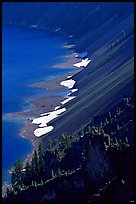 Crater walls and lake. Crater Lake National Park, Oregon, USA. (color)